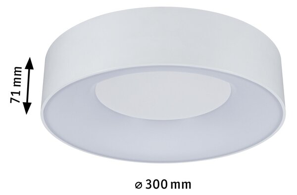 Paulmann 78946 Casca, koupelnové stropní svítidlo LED 16W White Switch, bílá, průměr 30cm, IP44