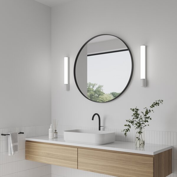 Nordlux 2310201001 Malaika 49, nástěnné svítidlo nad zrcadlo s vypínačem a zásuvkou LED 6W 3000K, bílá, délka 49,4cm, IP44