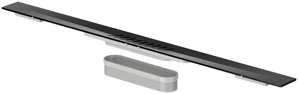 ACO ShowerDrain S+ lineární odtokový žlab s roštem 100 cm černá 9010.51.43