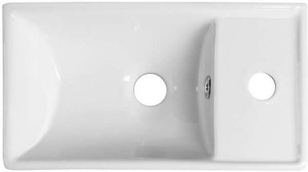Sapho Minos umyvadlo 40x22 cm obdélníkový klasický bílá lesk 4059