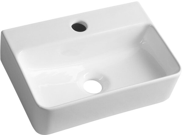 Sapho Small umyvadlo 36x25 cm obdélníkový klasický bílá lesk AR362