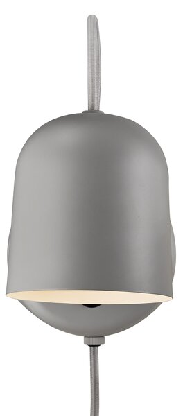 Nordlux 2120601010 Angle, nastavitelná nástěná lampa s USB výstupem a vypínačem, 1xGU10 max.25W, šedá, průměr 10,5cm