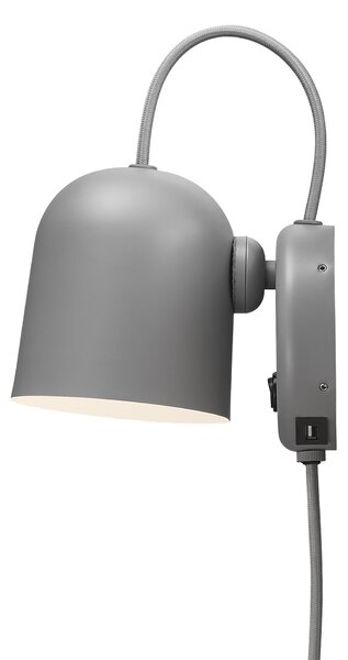 Nordlux 2120601010 Angle, nastavitelná nástěná lampa s USB výstupem a vypínačem, 1xGU10 max.25W, šedá, průměr 10,5cm