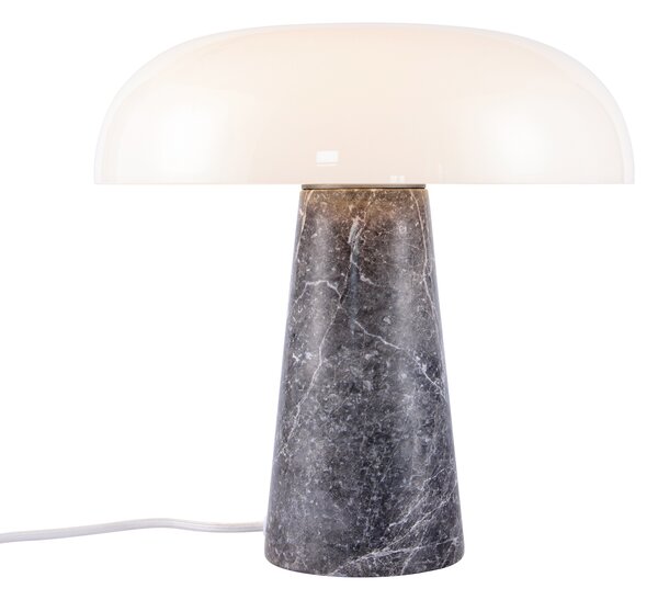 Nordlux 2020505010 Glossy, stolní lampa z šedého mramoru a skla, 1xE27 max.15W, ø 32cm výška 32cm
