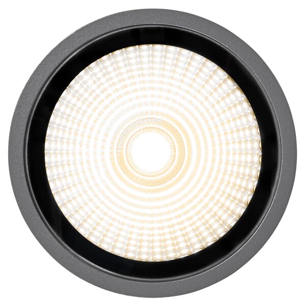 Schrack Venkovní stropní svítidlo Almeria Small LED 12,5W 3000K, antracit, průměr 9cm, IP54