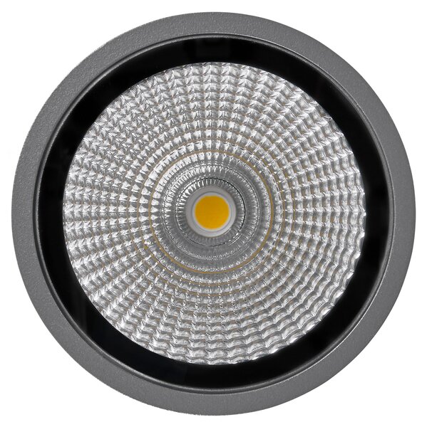 Schrack Venkovní stropní svítidlo Almeria Small LED 12,5W 3000K, antracit, průměr 9cm, IP54