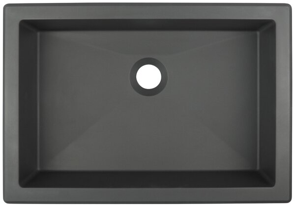 Deante Correo umyvadlo 50x35 cm obdélníkový zápustný-pod pult antracitová CQR_TU5U