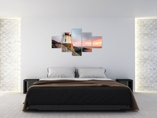 Obraz - Maják Castle Hill (125x70 cm)