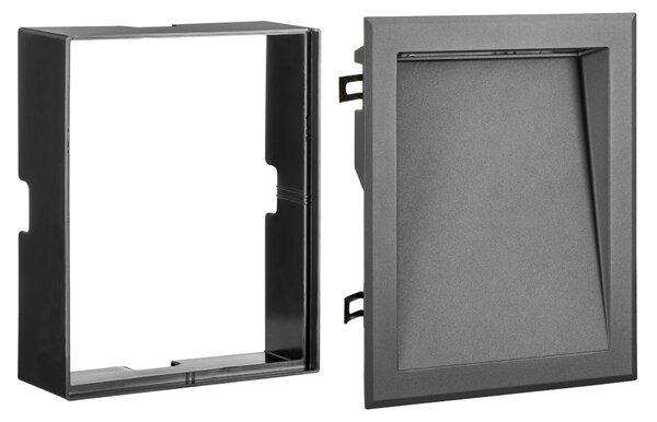 Schrack Venkovní zápustné svítidlo Fano Medium LED 8,4W 3000K, antracit, rozměr 19,3x23,8cm, IP65
