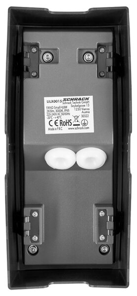 Schrack Venkovní zápustné svítidlo Fano Small LED 4,8W 3000K, antracit, rozměr 10,5x23,8cm, IP65
