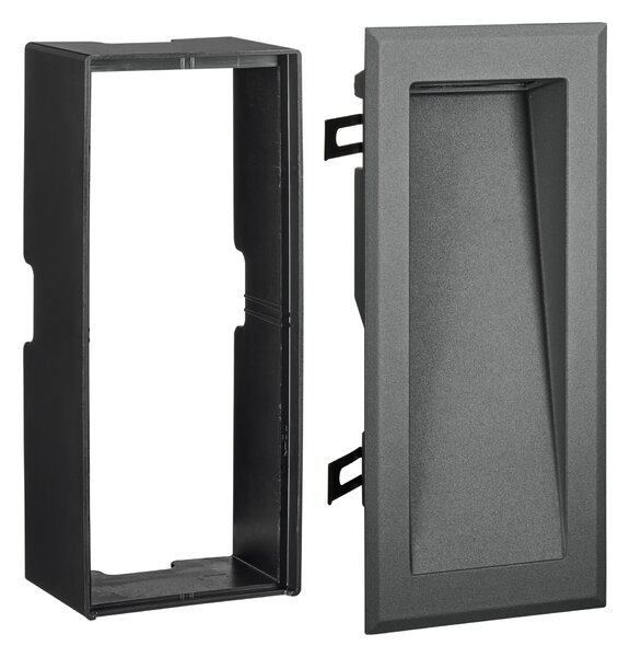 Schrack Venkovní zápustné svítidlo Fano Small LED 4,8W 3000K, antracit, rozměr 10,5x23,8cm, IP65