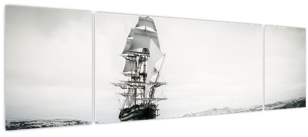 Obraz - Loď plující po oceánu (170x50 cm)