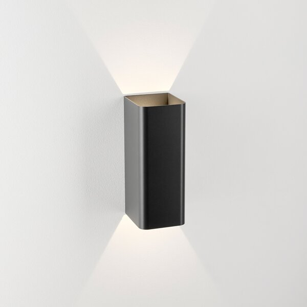 Schrack Venkovní nástěnné svítidlo Lugo Square LED 13,2W 3000K, antracit, výška 24cm, IP54