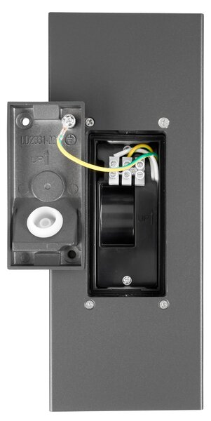 Schrack Venkovní nástěnné svítidlo Lugo Square LED 13,2W 3000K, antracit, výška 24cm, IP54
