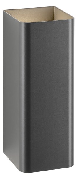 Schrack Venkovní nástěnné svítidlo Lugo Square LED 13,2W 3000K, antracit, výška 24cm, IP54