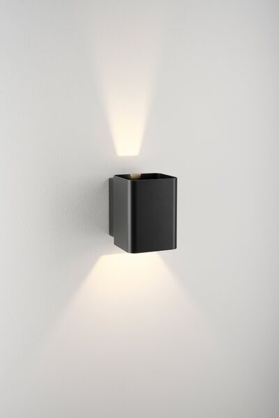 Schrack Venkovní nástěnné svítidlo Lugo Wall LED 13,5W 3000K, antracit, výška 13,9cm, IP54