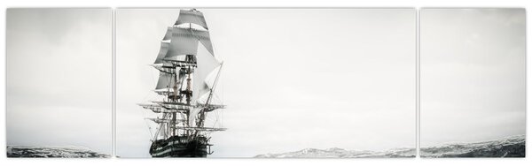 Obraz - Loď plující po oceánu (170x50 cm)