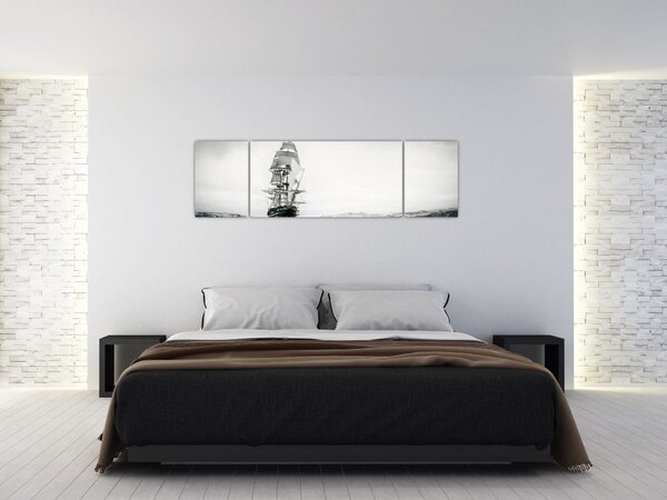 Obraz - Loď plující po oceánu (170x50 cm)