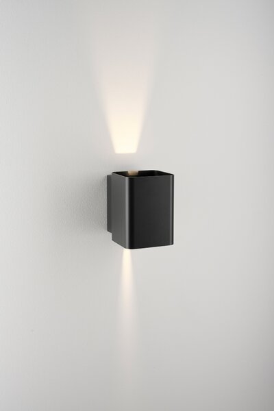 Schrack Venkovní nástěnné svítidlo Lugo Wall LED 13,5W 3000K, antracit, výška 13,9cm, IP54