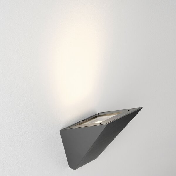 Schrack Venkovní nástěnné svítidlo Toledo LED 9W 3000K, antracit, výška 17,9cm, IP54