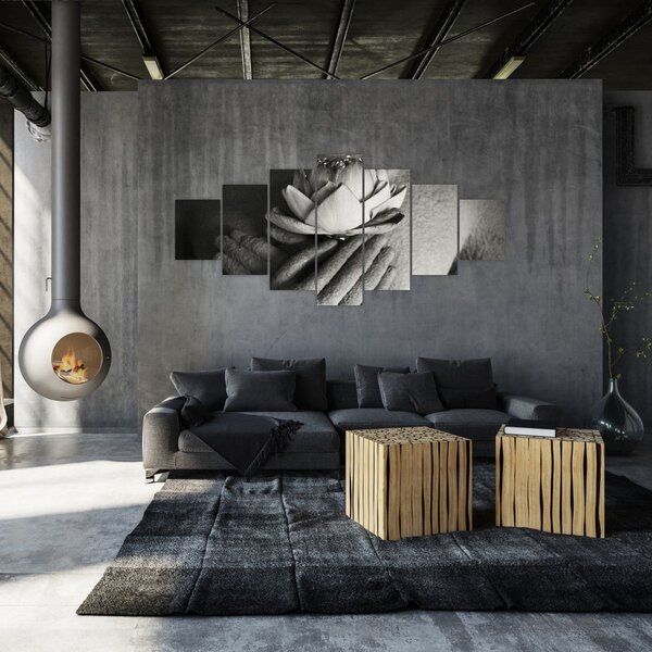 Obraz - Lotos v rukou Buddhy (210x100 cm)