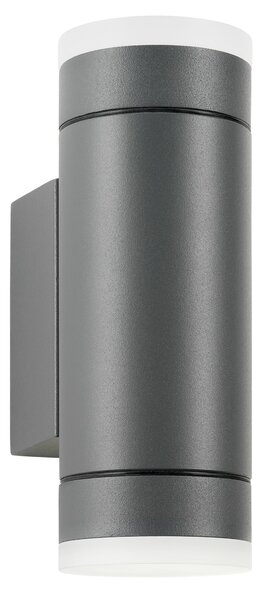 Schrack Venkovní nástěnné svítidlo Vida Wall Up/Down LED 11,5W 3000K, antracit, výška 17,5cm, IP54