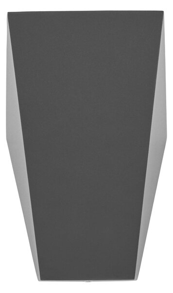 Schrack Venkovní nástěnné svítidlo Toledo LED 9W 3000K, antracit, výška 17,9cm, IP54