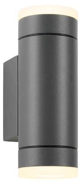 Schrack Venkovní nástěnné svítidlo Vida Wall Up/Down LED 11,5W 3000K, antracit, výška 17,5cm, IP54