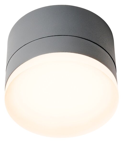 Schrack Venkovní stropní svítidlo Zelda LED 12W 3000K, antracit, průměr 10,8cm, IP54