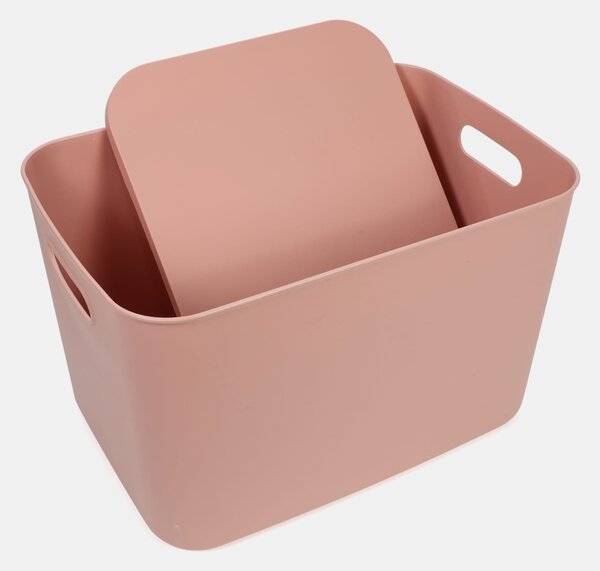 Sinsay - Úložný box s víkem - pastelová růžová