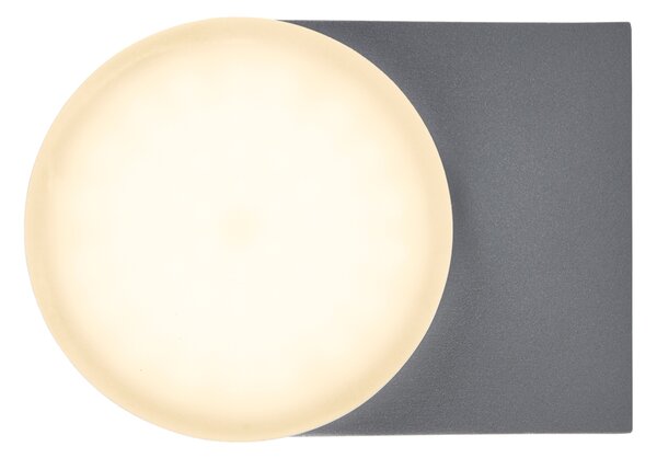 Schrack Venkovní nástěnné svítidlo Zelda Medium Up/Down LED 12,5W 3000K, antracit, průměr 9,1cm, IP54