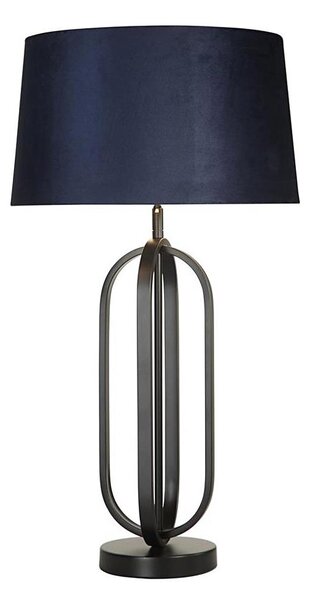 Searchlight EU91101AZ - Stolní lampa CHIC 1xE27/60W/230V modrá