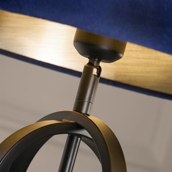 Searchlight EU91101AZ - Stolní lampa CHIC 1xE27/60W/230V modrá
