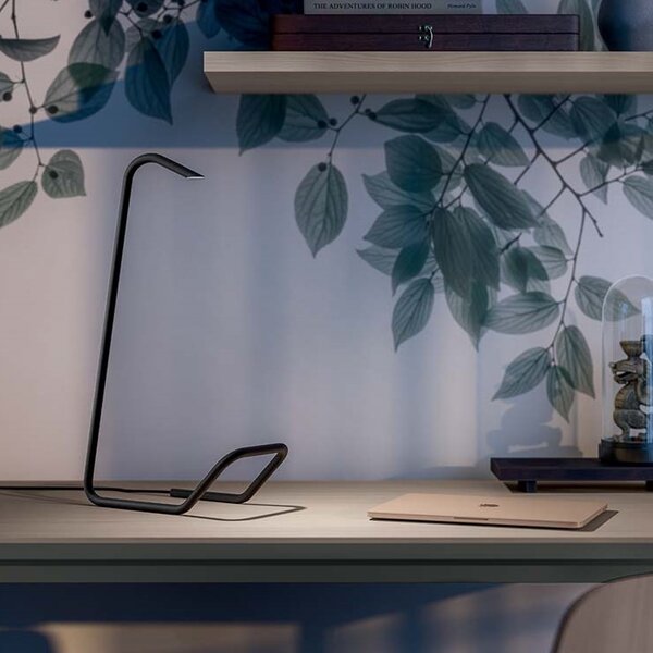 Quadrifoglio Group Balance, designová černá stolní lampa LED 4,8W 2700K, výška 52cm