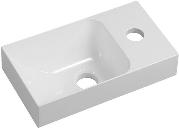 Sapho Small umyvadlo 30.8x17 cm obdélníkový klasický-nábytkový bílá lesk PK305