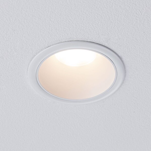Paulmann 94872 Cole Coin, bodovka v bílé úpravě, 1x6W LED 2700K tříkrokové stmívání, prům. 8,8cm, IP44