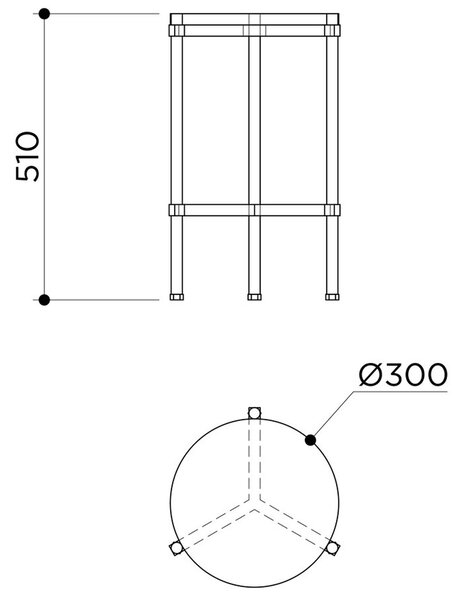 Contain designové odkládací stolky Simple Side Table (průměr 30 cm)