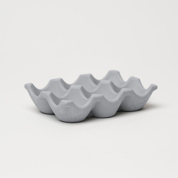 ODLITO Betonové plato na vajíčka – šedá – 14 cm