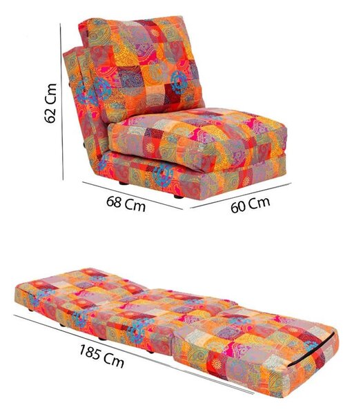 Křeslo Taida Patchwork