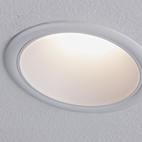 Paulmann 94870 Cole Coin, set bodovek v bílé úpravě, 3x6W LED 2700K tříkrokové stmívání, prům. 8,8cm, IP44