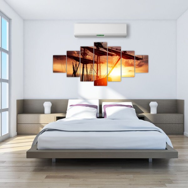 Obraz - Starověká pirátská loď (210x100 cm)