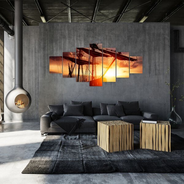 Obraz - Starověká pirátská loď (210x100 cm)