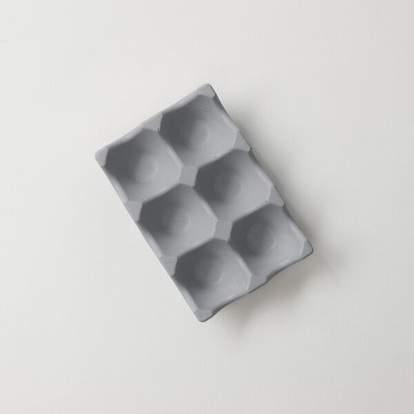 ODLITO Betonové plato na vajíčka – šedá – 14 cm