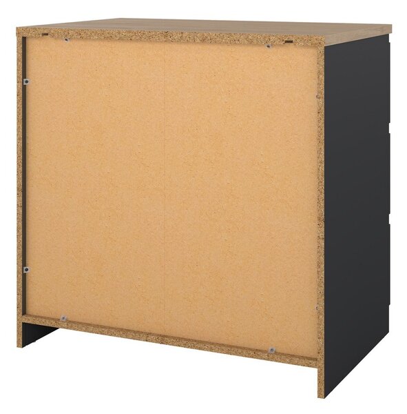 Tmavě šedá komoda 77x76x50 cm Naia – Tvilum