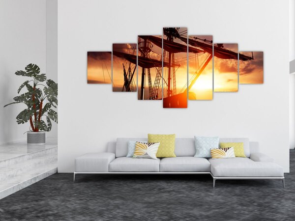 Obraz - Starověká pirátská loď (210x100 cm)