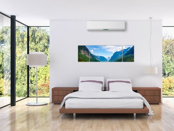 Obraz - Jezero Lovatnet (170x50 cm)