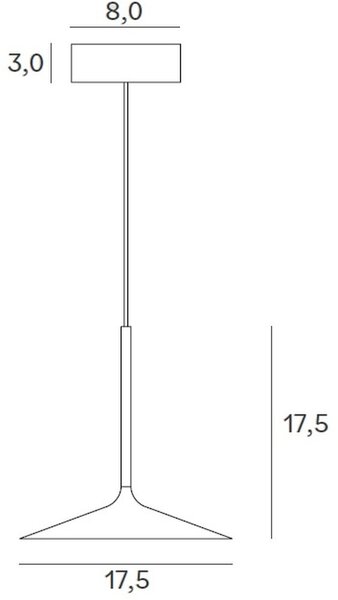 MaxLight Hana závěsné svítidlo 1x6 W černá P0456