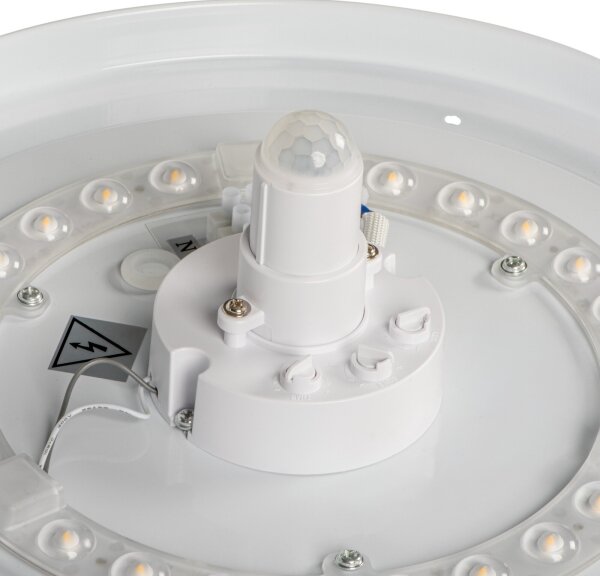 Kanlux 18122- LED Stropní svítidlo se senz. pohybu FOGLER LED/12W/230V pr. 28 cm