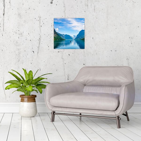 Obraz - Jezero Lovatnet (30x30 cm)