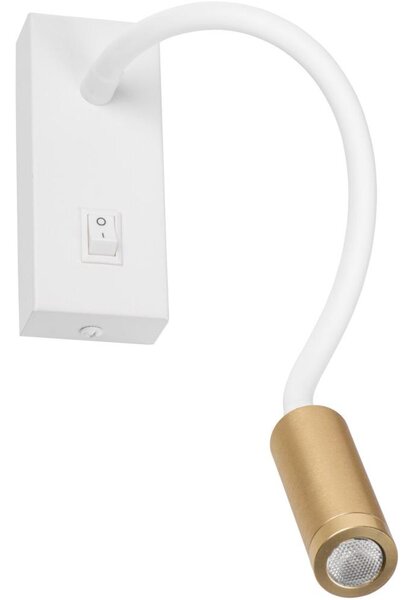 Kanlux 32518 - LED Flexibilní lampička TONIL LED/3,3W/230V bílá/zlatá